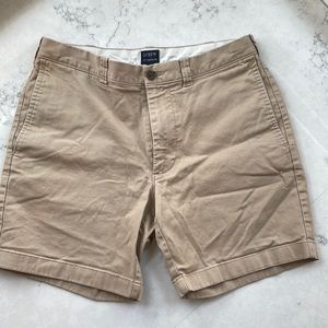 J Crew Flat front khaki shorts